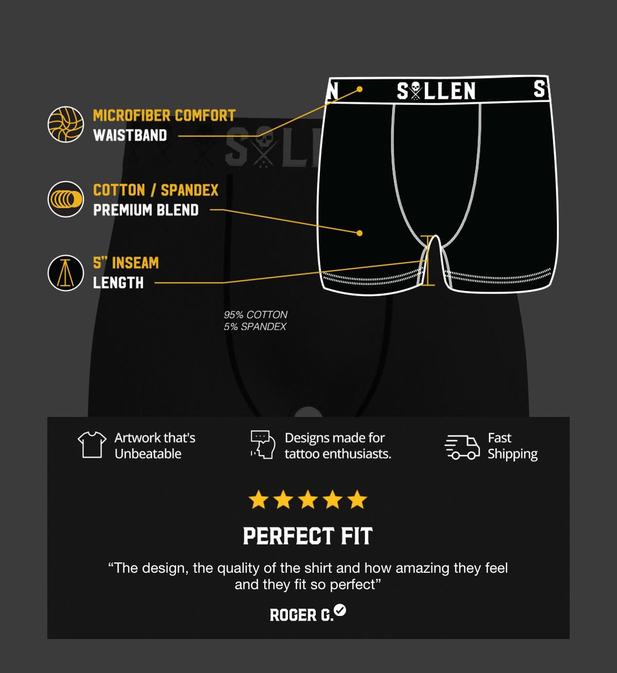Solid Luxe Boxers - 3 Pack