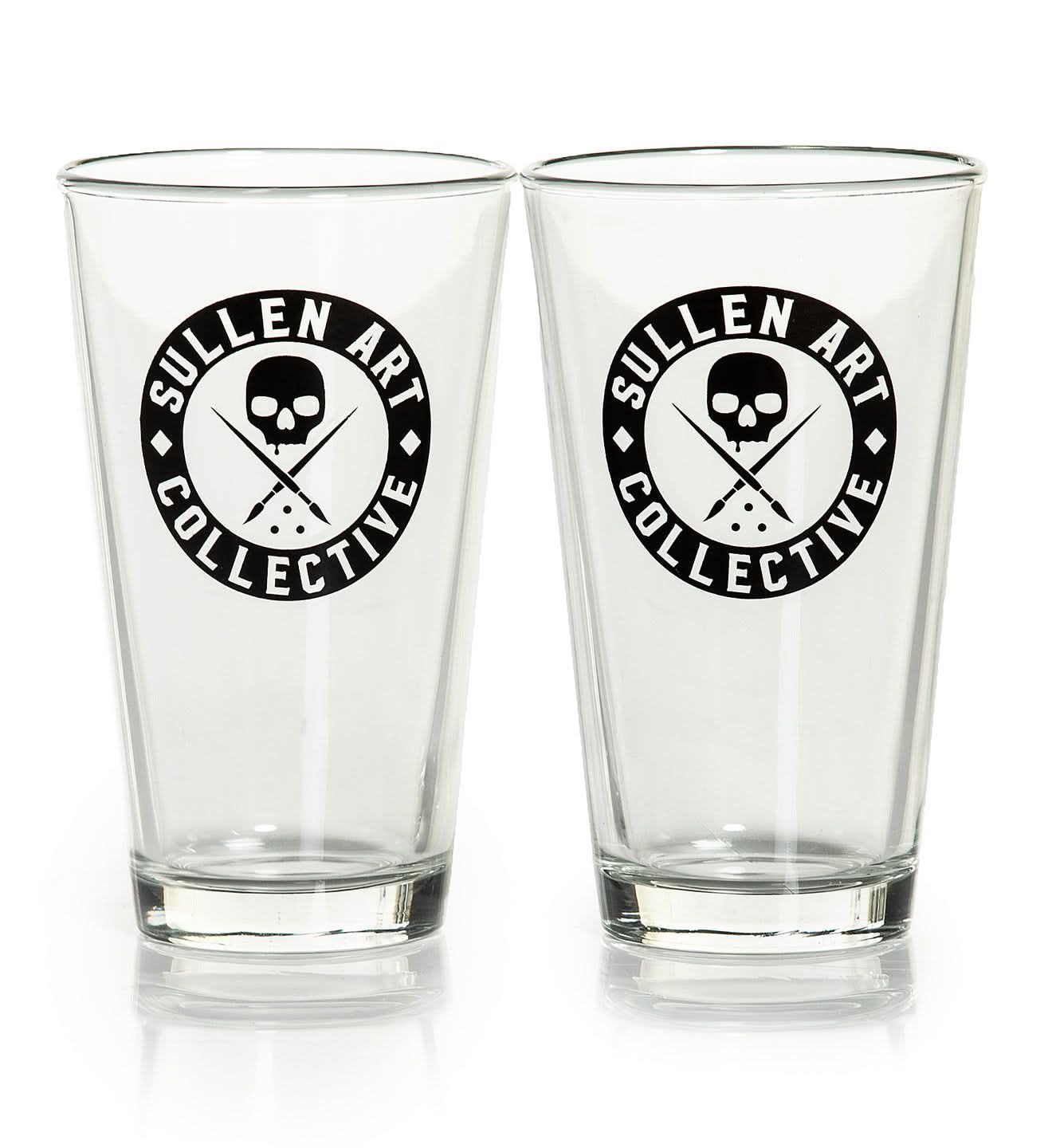 Badge Beer Glass Set Of 2 -