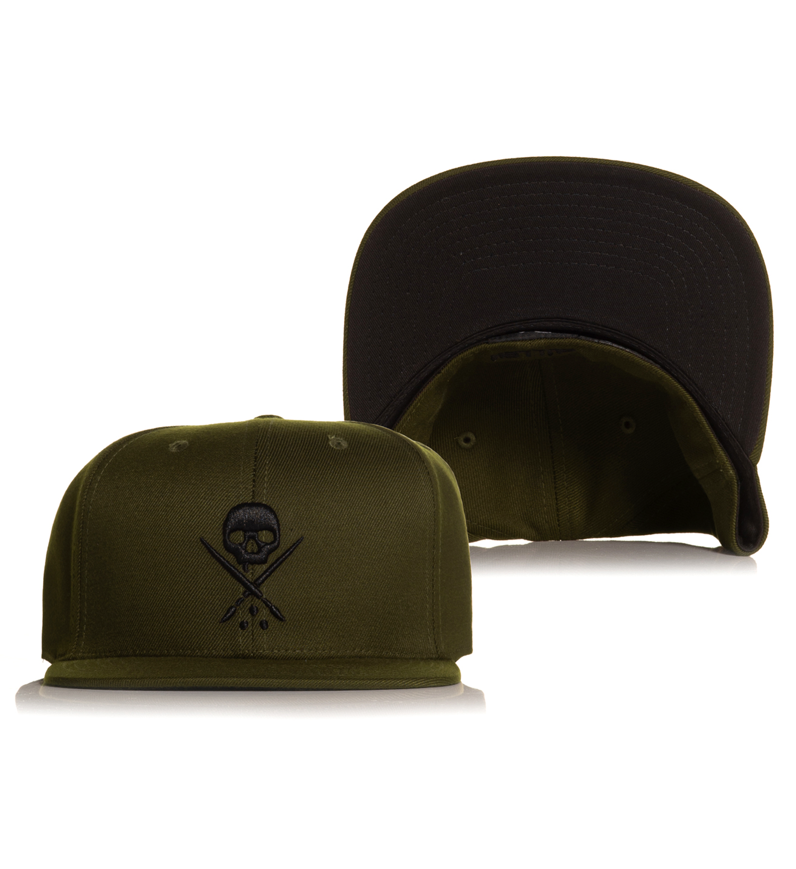 Badge Fitted Hat - Dark Marsh -