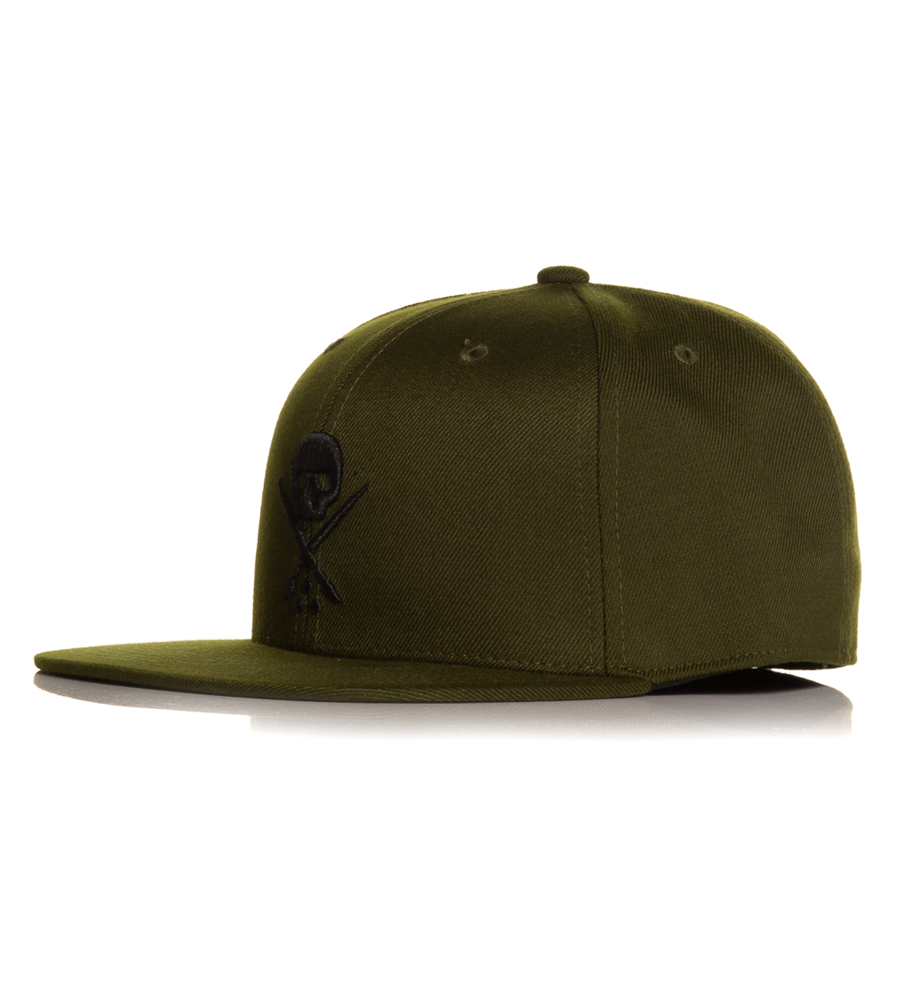 Badge Fitted Hat - Dark Marsh -
