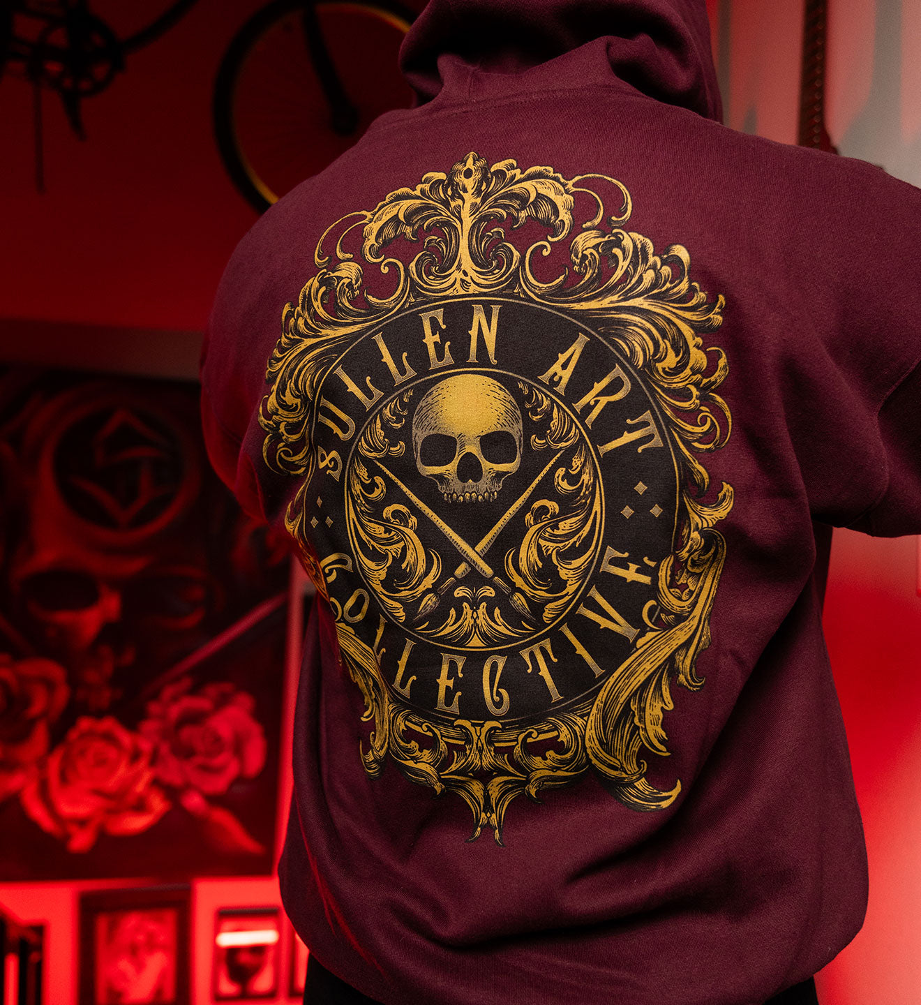 Filigree Badge Zip Hood