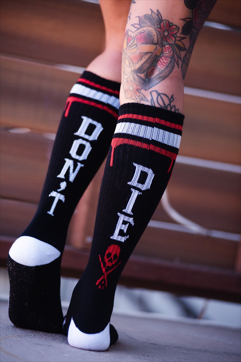 Don't Die High Socks Black -