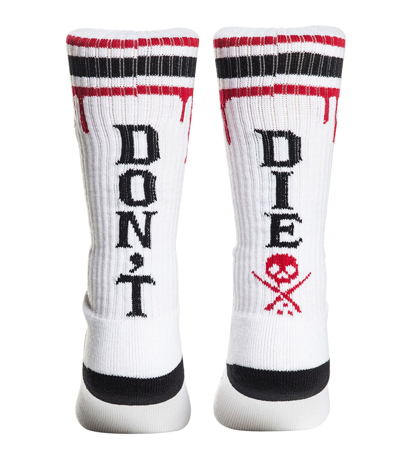 Don't Die High Socks White -