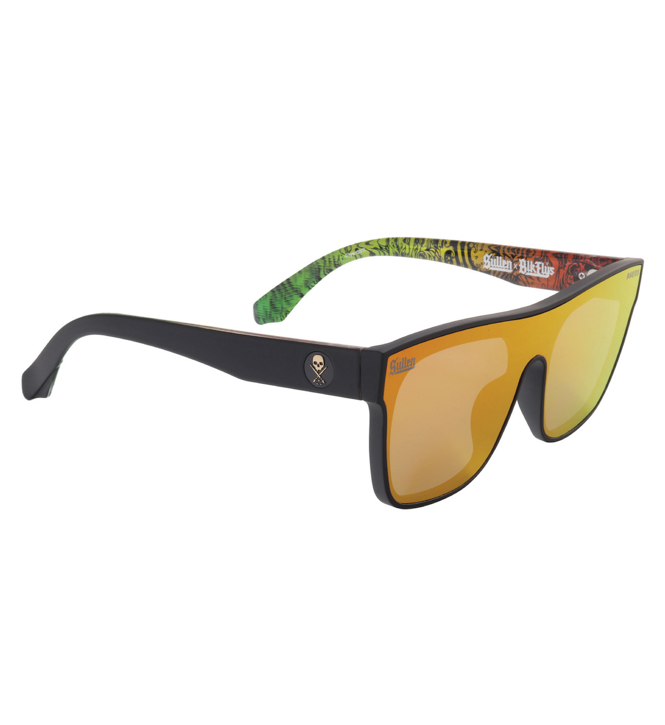 Cholohaflys Sunglasses - Matte Black/Red -