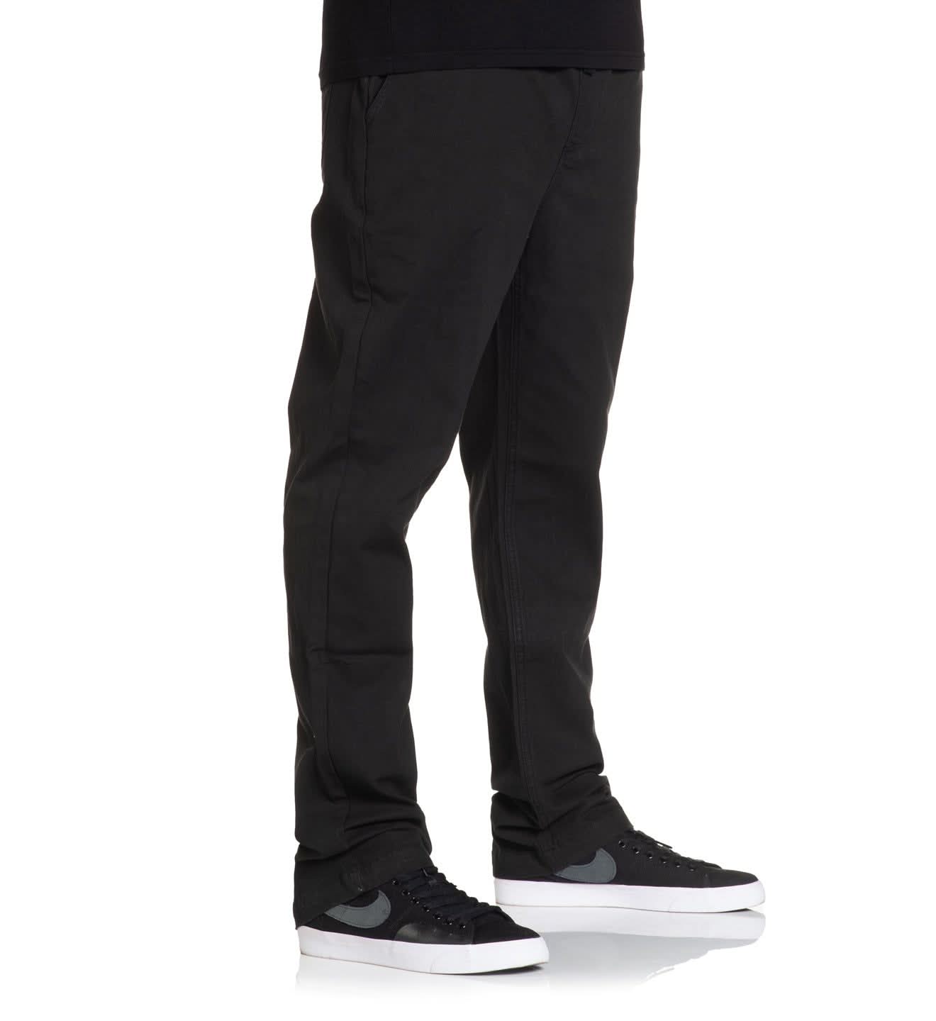 Stretched E-Waist Canvas Pants - Raven -