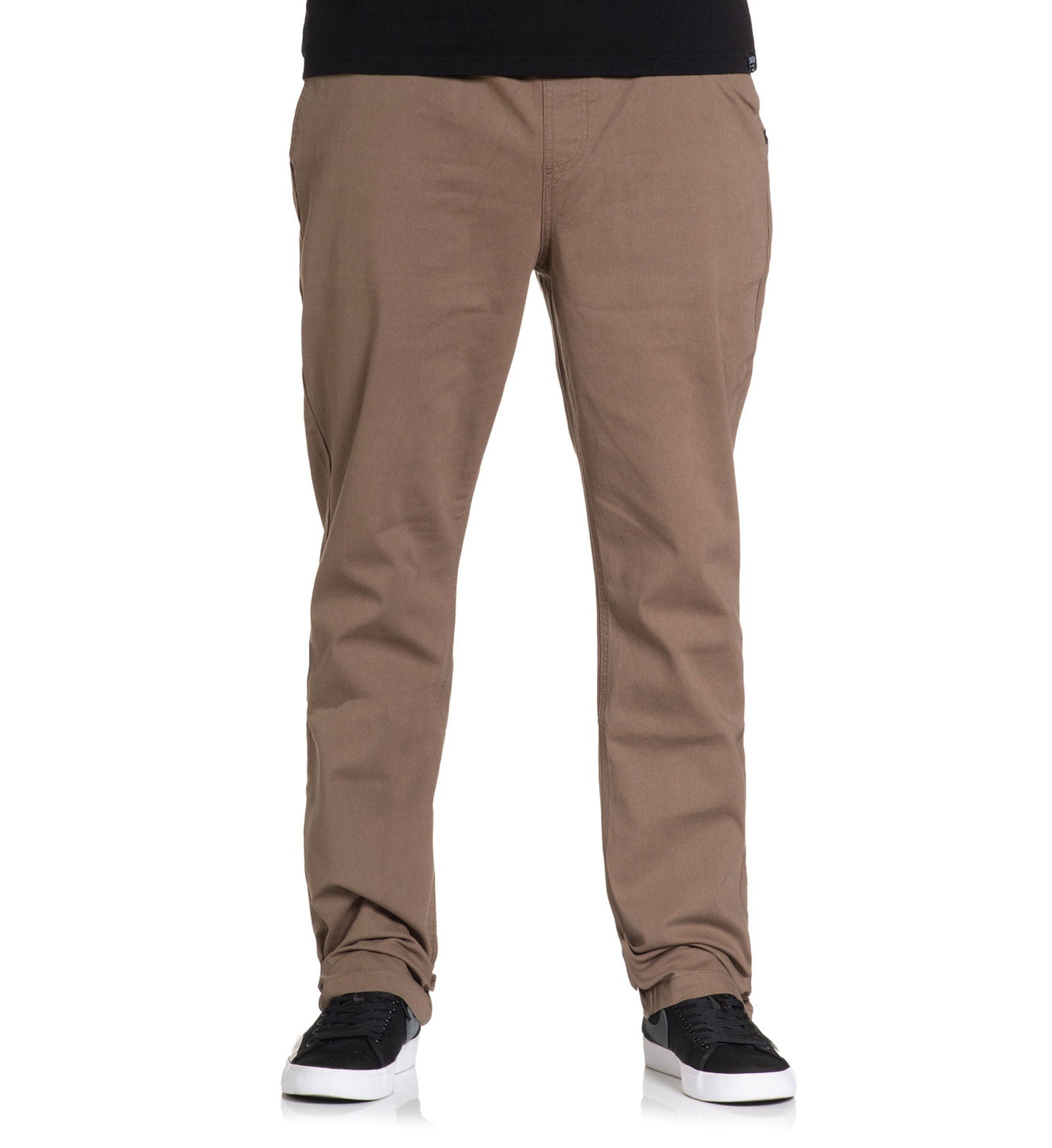 Stretched E-Waist Canvas Pants - Walnut -