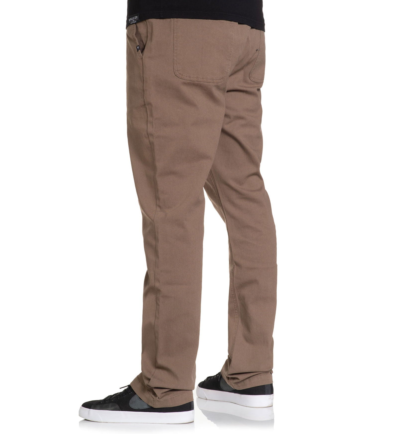Stretched E-Waist Canvas Pants - Walnut -