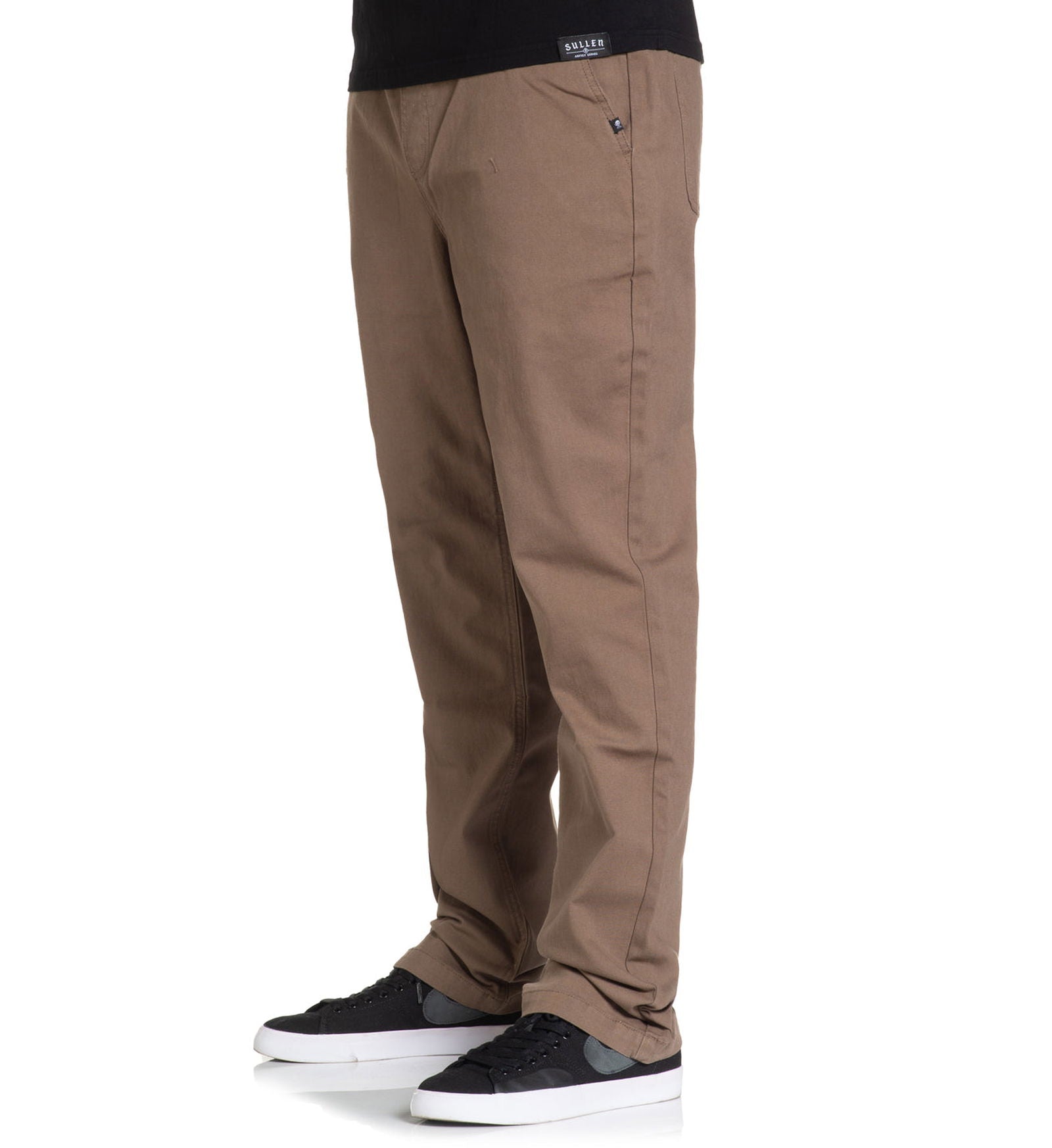 Stretched E-Waist Canvas Pants - Walnut -