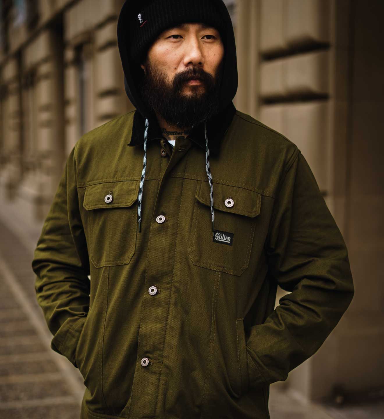 Survivalist Duck Canvas Jacket - Army Green -