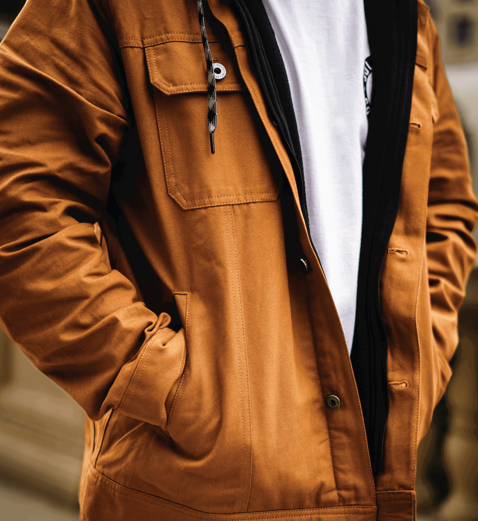 Survivalist Duck Canvas Jacket - Dark Gold -