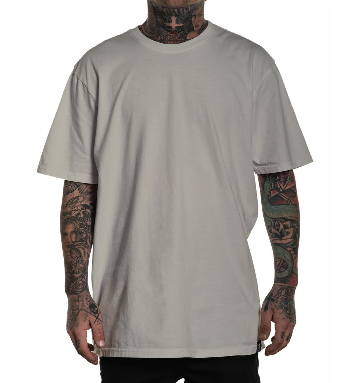 NEW THESALTING washed cotton classic shirt in salt white The Organic Cotton T-Shirt in Vintage White | Taylor Stitch main image 2