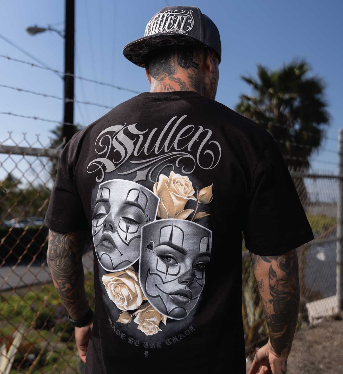 Dual Chicano Clown Masks Tattoo Shirt Emotion Standard T-Shirt