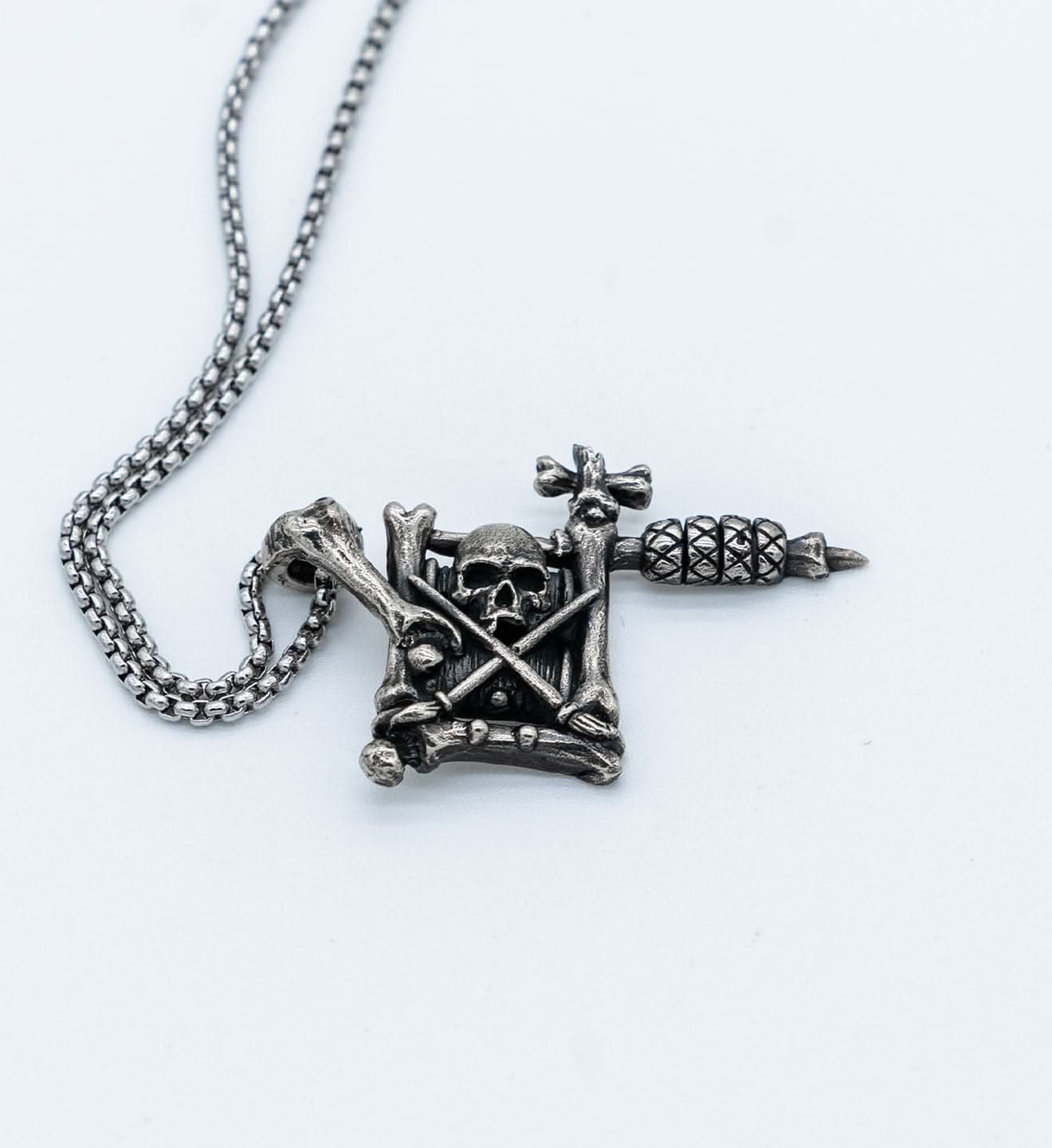 Bone Tattoo Machine Pendant