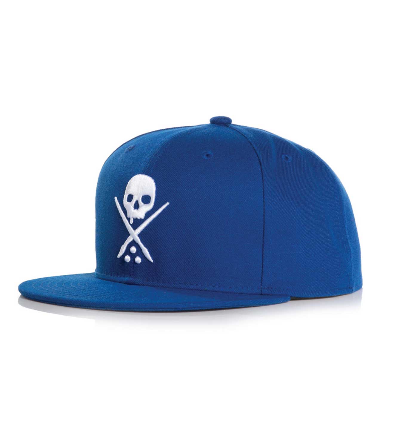 Badge Fitted Hat - Royal Blue