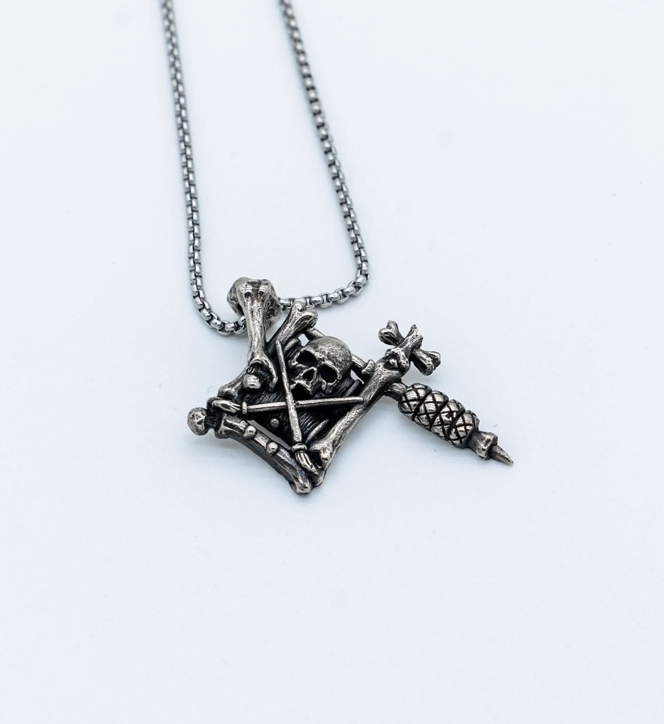 Bone Tattoo Machine Pendant