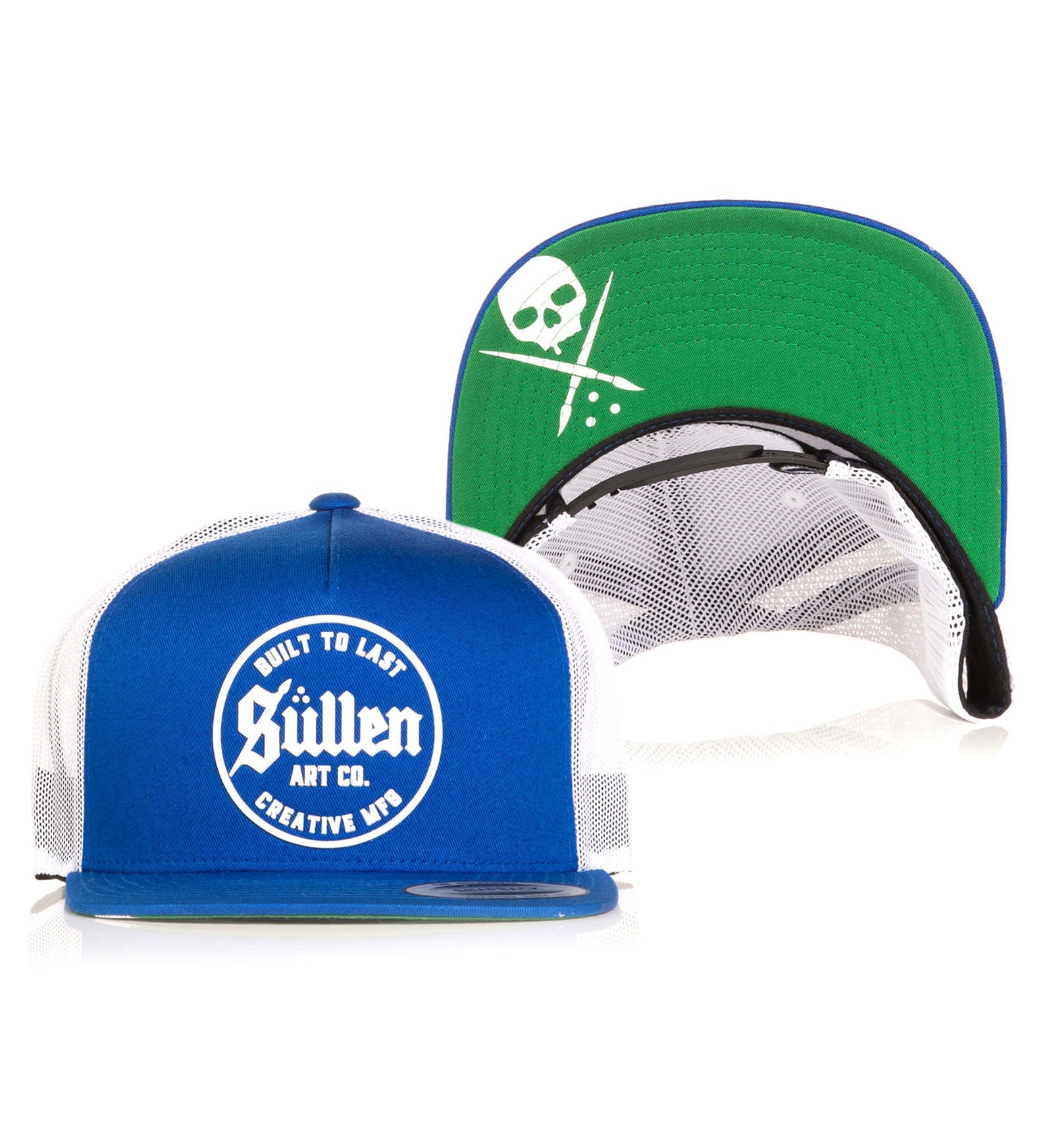 Blue and white snapback hat deals