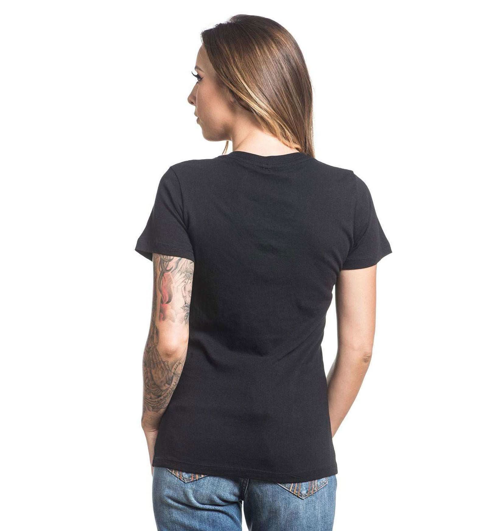 Womens Issue V-neck Black -