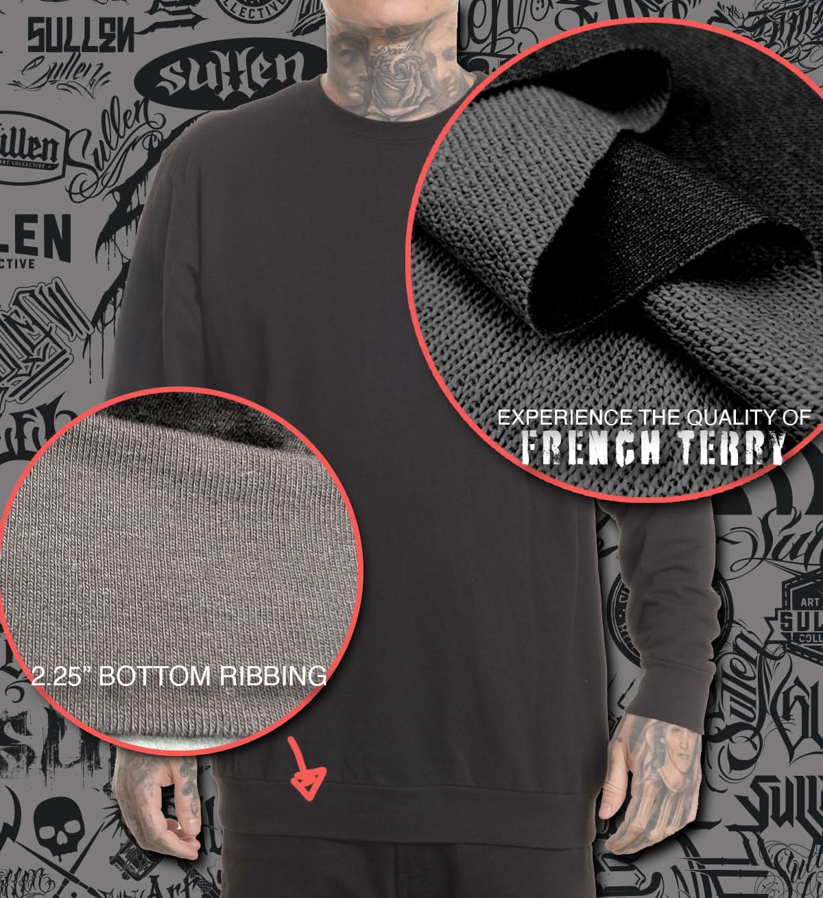 Winged Justice French Terry Long Sleeve