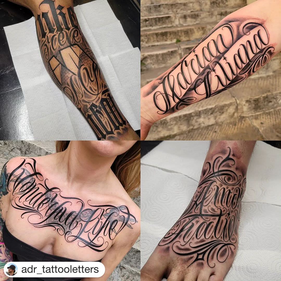 MEMBRETES #17 - Cartas ADR @adr_tattooletters