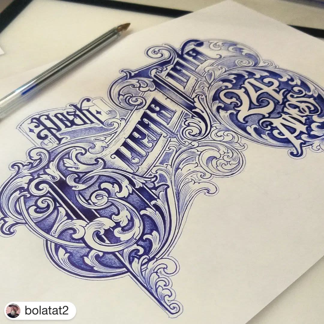LETTERHEADS #12 - Bola Tattoo - @bolatat2