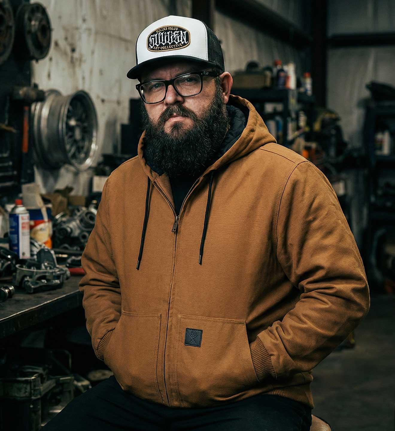 Sierra Duck Canvas Heavyweight Quilted Zip