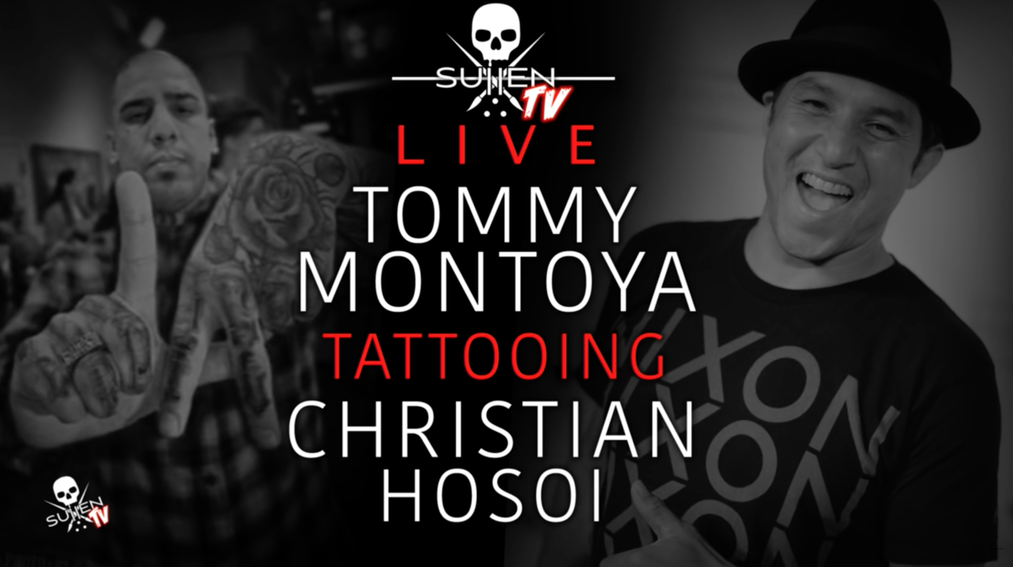 Live Tattoo | Tommy Montoya Tattooing Christian Hosoi - Sullen TV