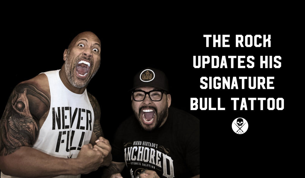 The Rock Updates His Signature Bull Tattoo
