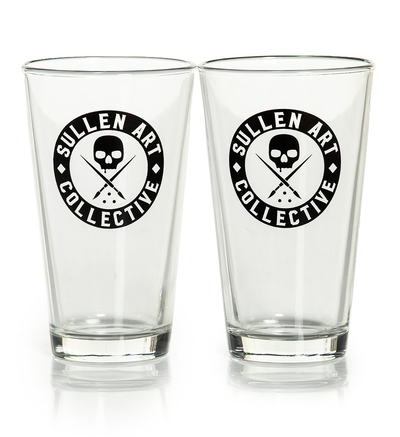 Badge Beer Glass Set Of 2 -                                     