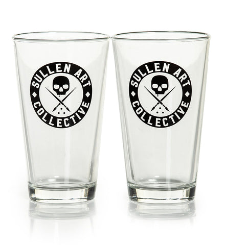 Badge Beer Glass Set Of 2