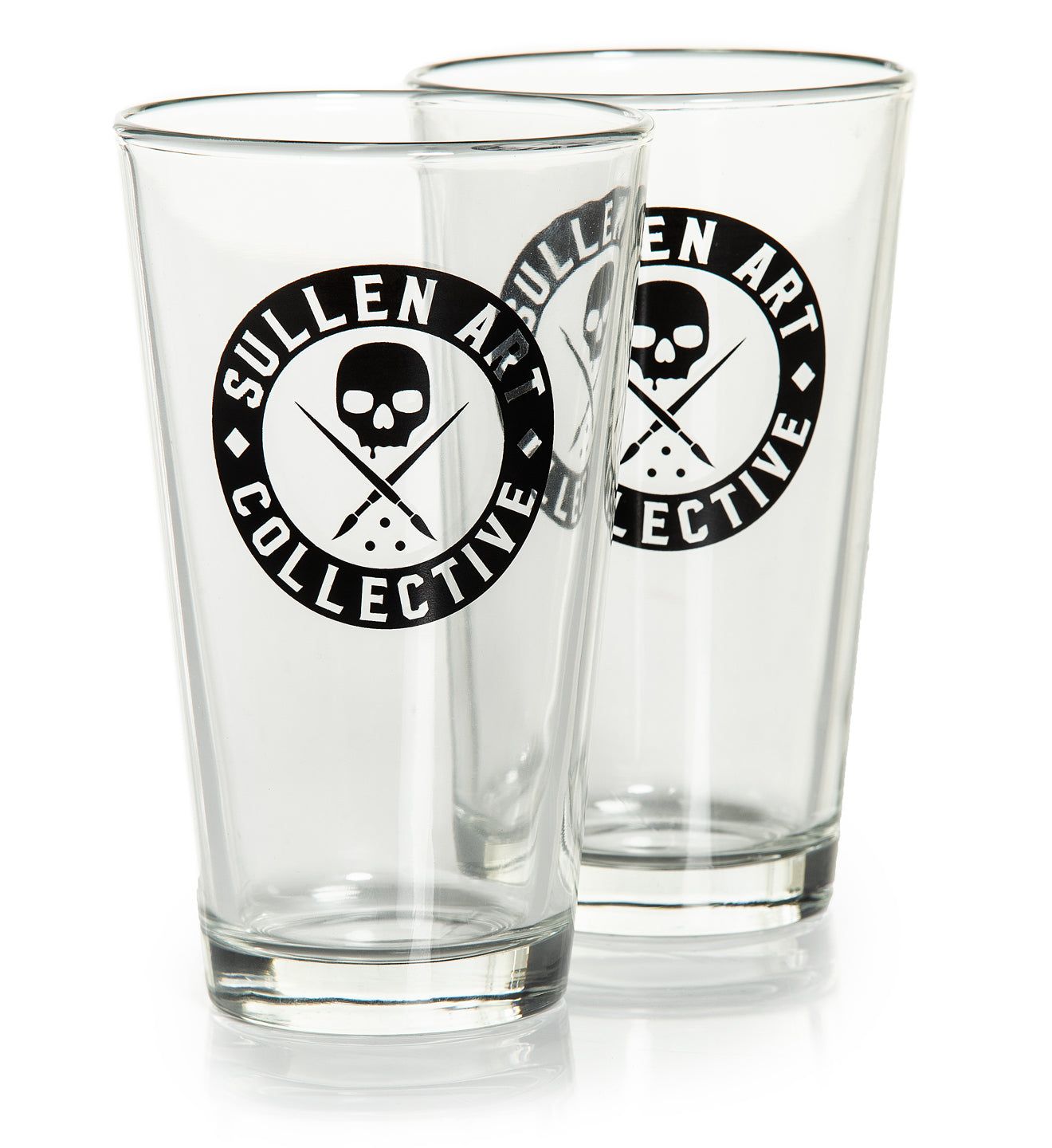 Badge Beer Glass Set Of 2 -                                     
