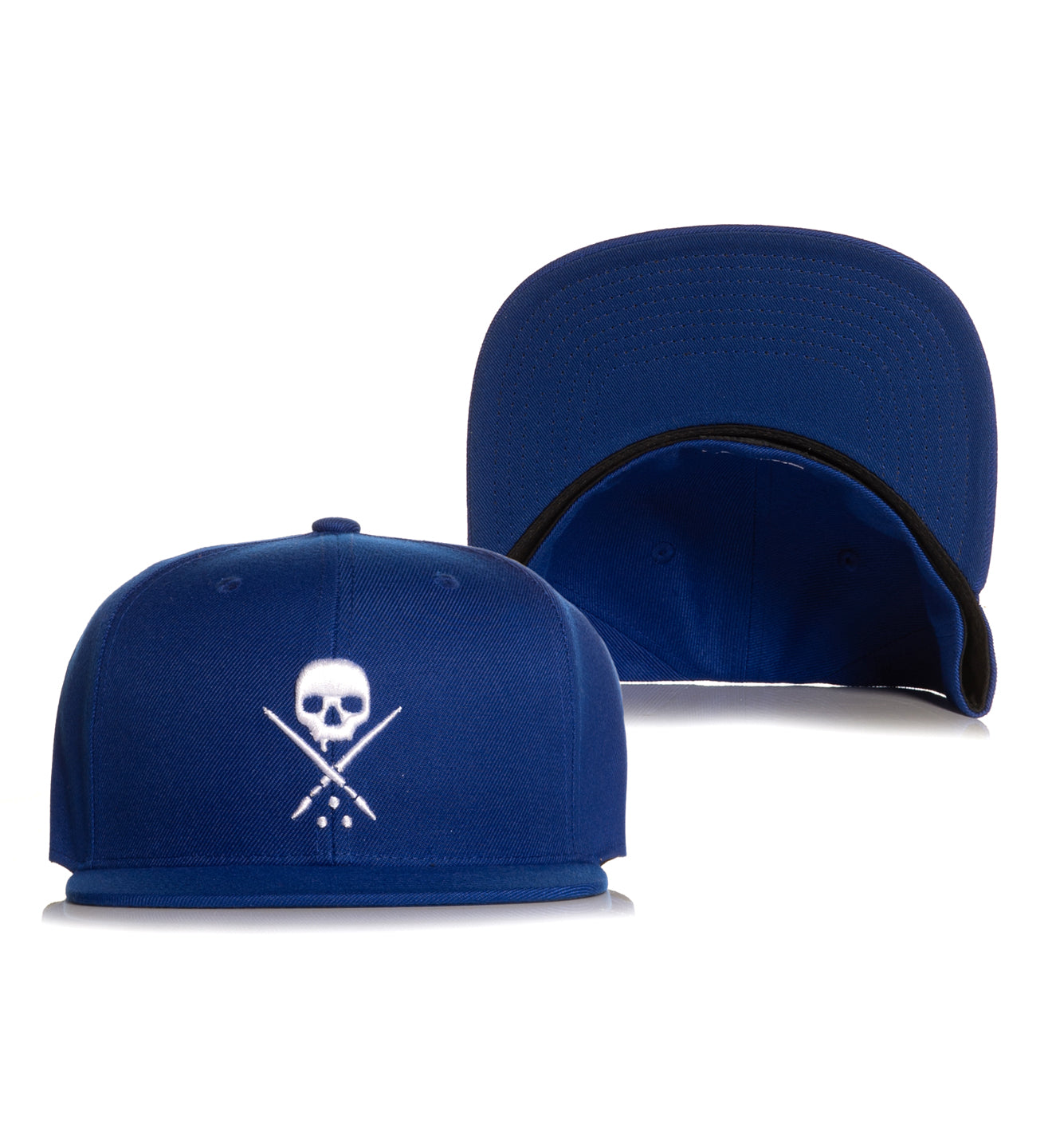 Badge Fitted Hat - Royal Blue