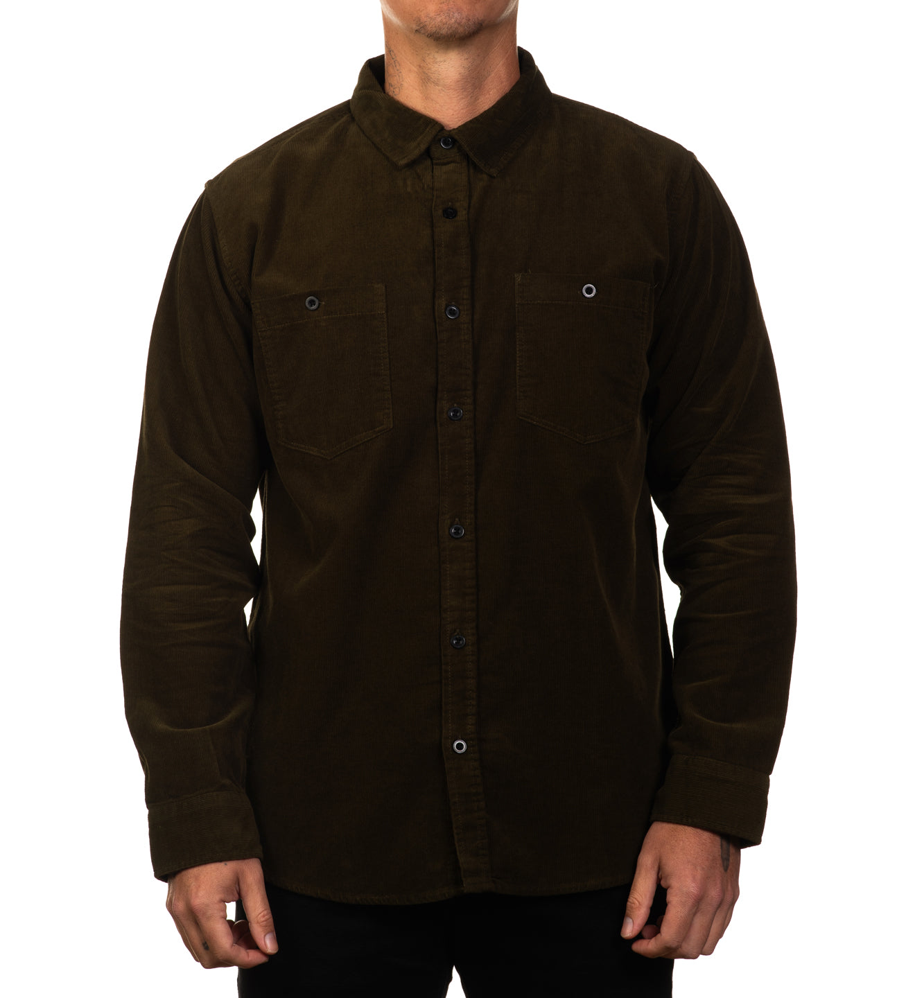 Full Nelson Corduroy Shirt Jacket - Olive