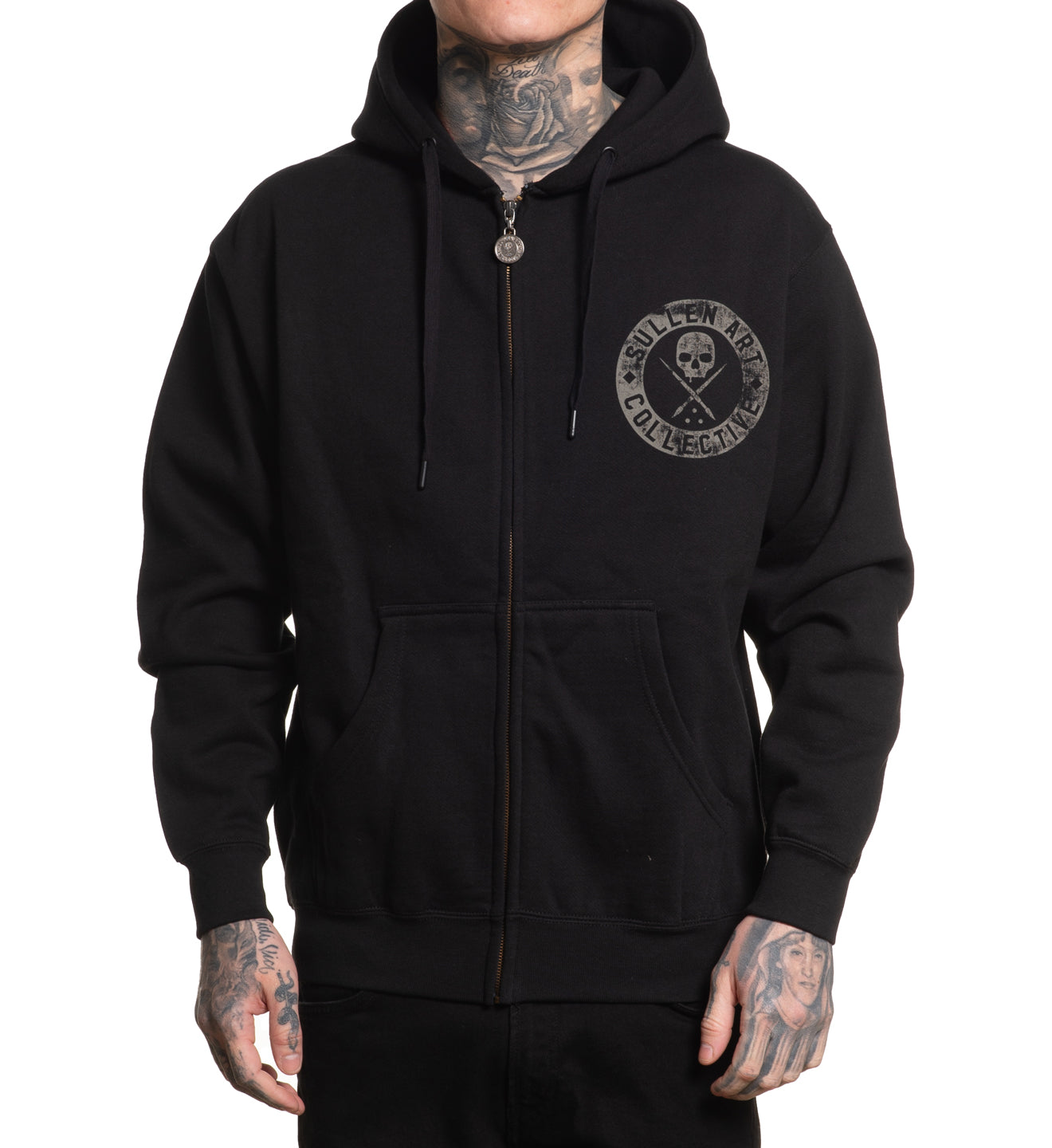 Sudadera con capucha y cremallera Insignia de Honor