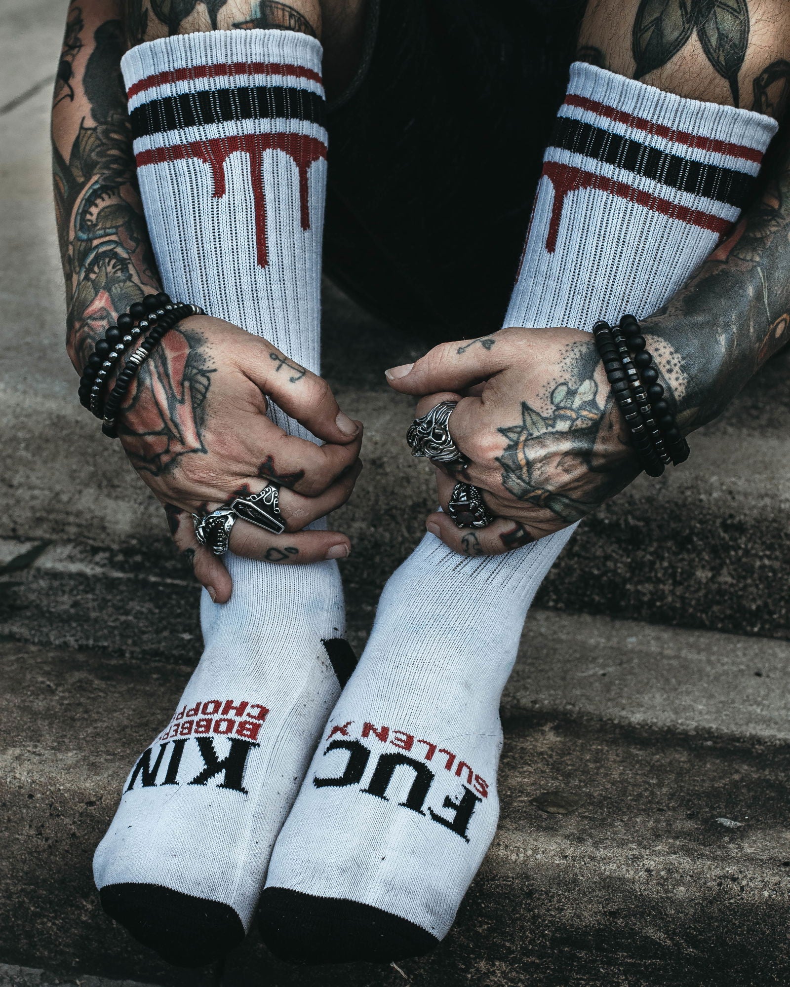 Don't Die High Socks White - 