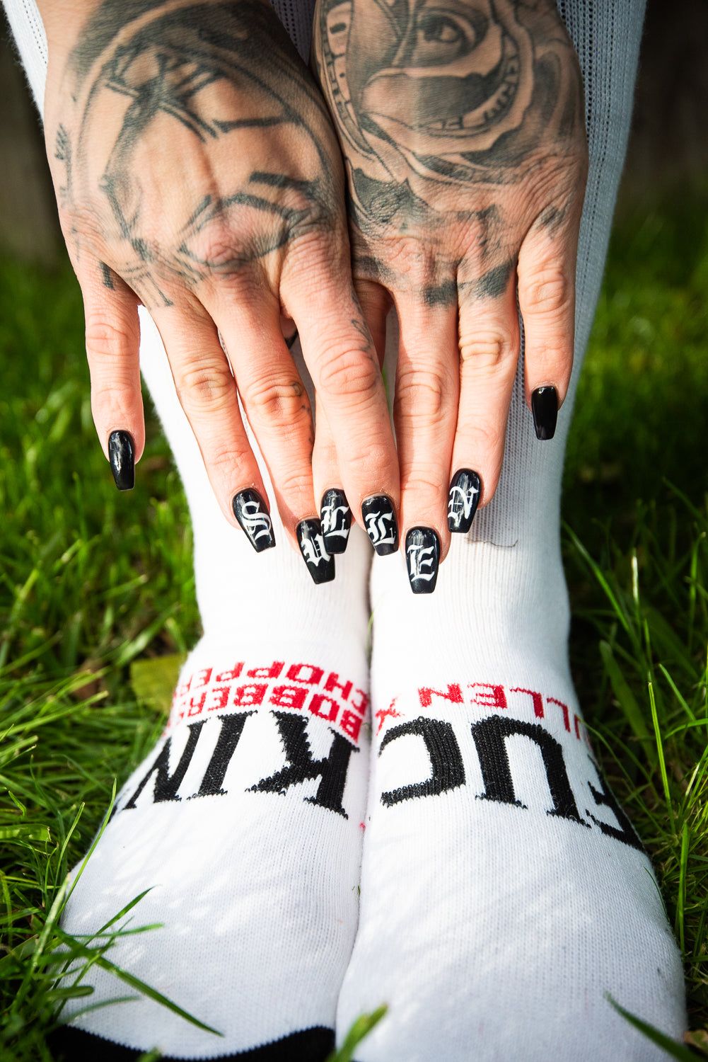 Don't Die High Socks White - 