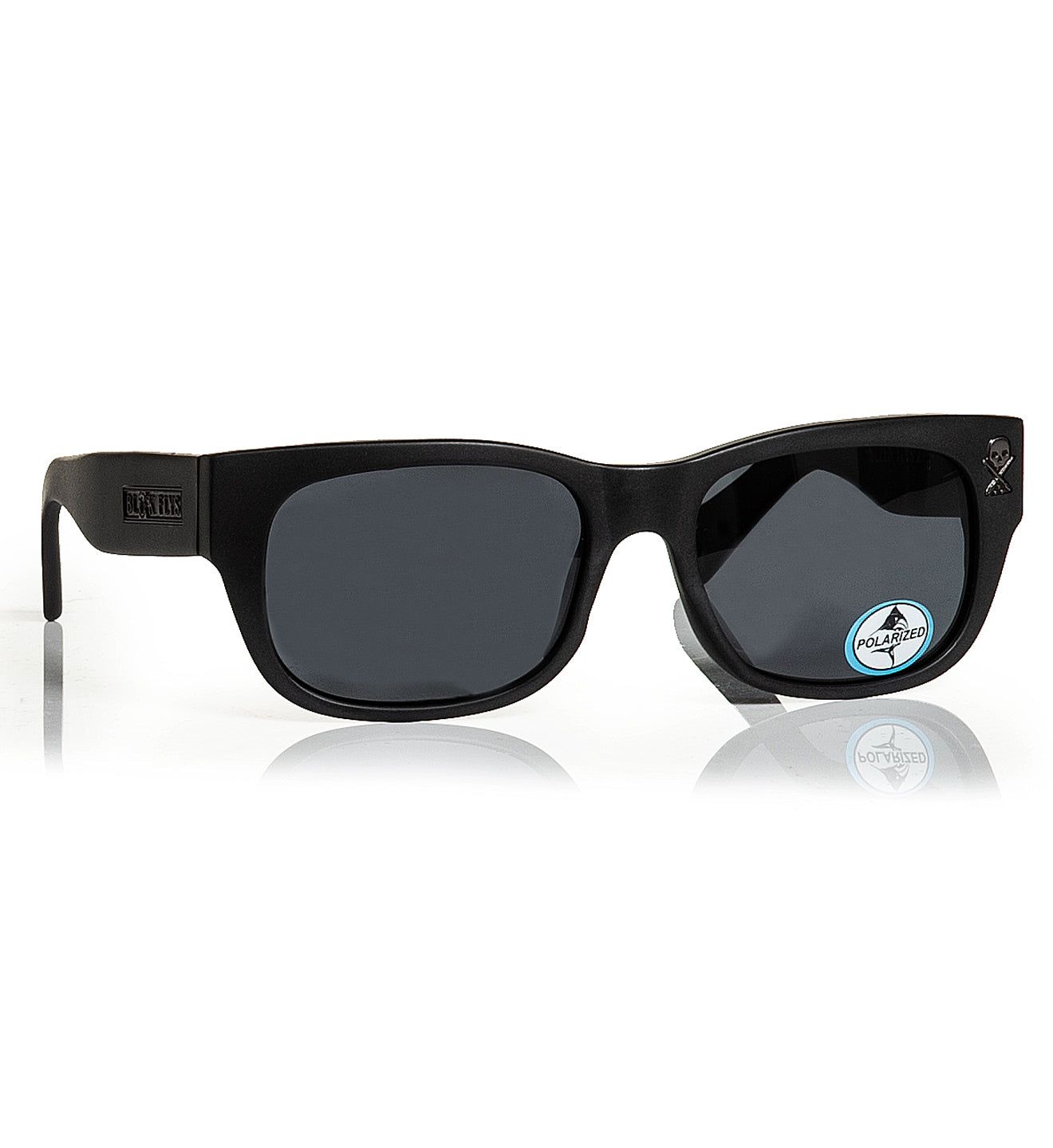 Next Chapter Matte Black Chrome Polar Sunglasses - 
