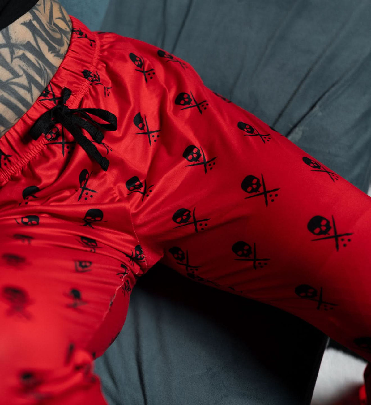 Badge Pajama Pant - Red