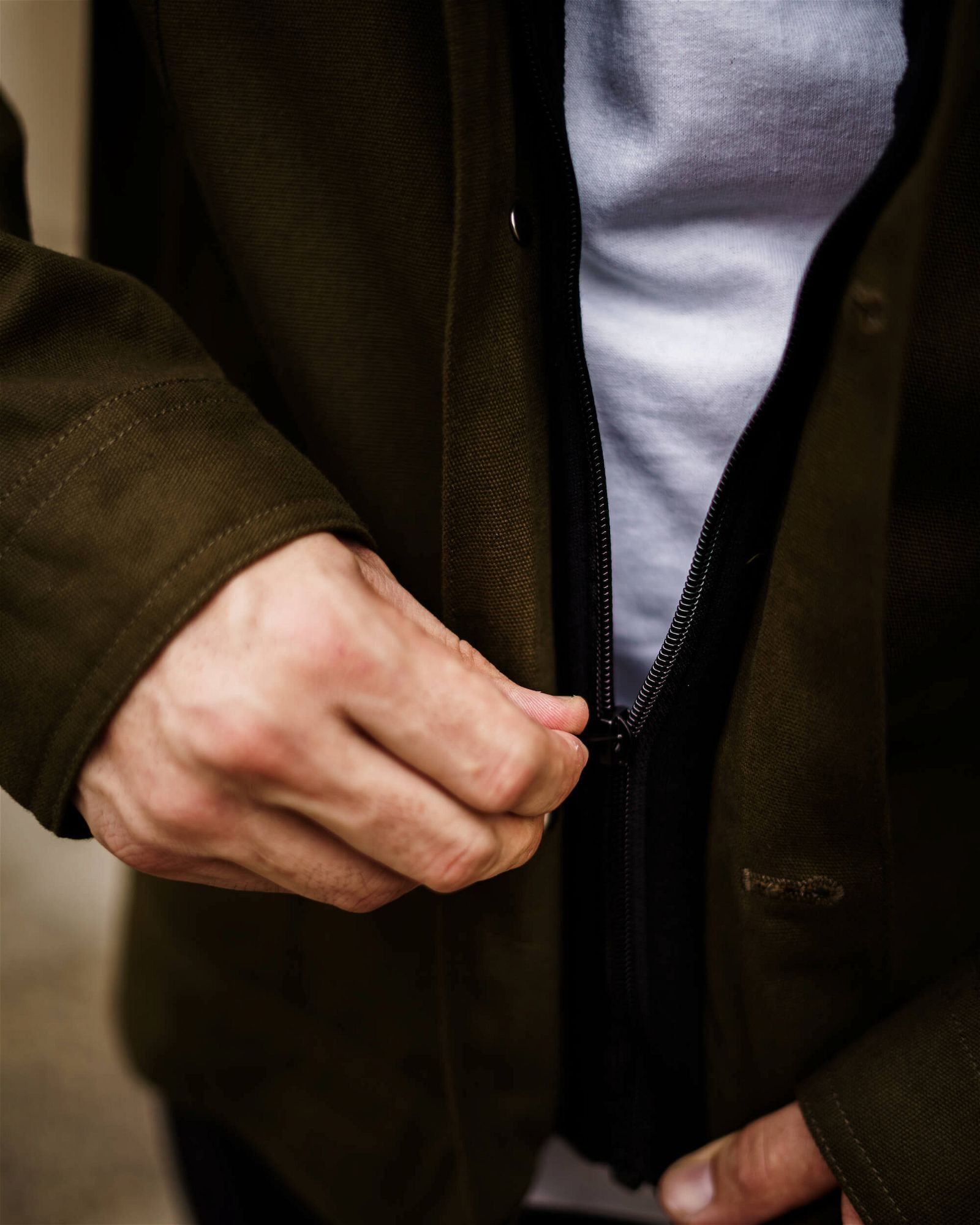 Survivalist Duck Canvas Jacket - Army Green - 