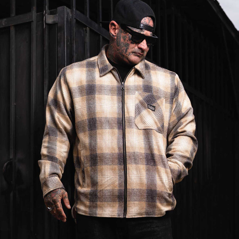 Blood In Zip Flannel Jacket