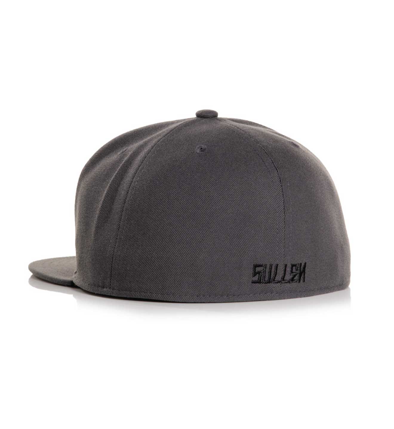 Gorro ajustado con insignia - Negro