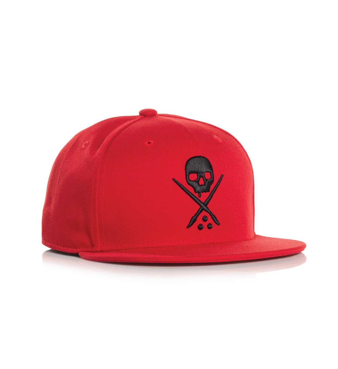 Gorro ajustado con insignia - Escarlata