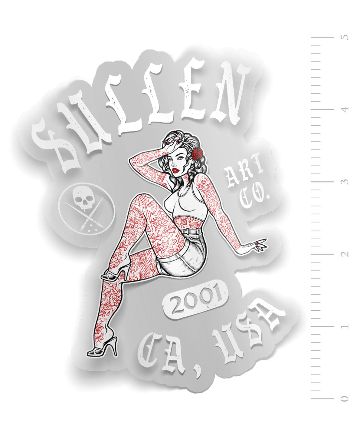 Cali Pin-up Sticker
