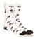 White Badged Socks 7"