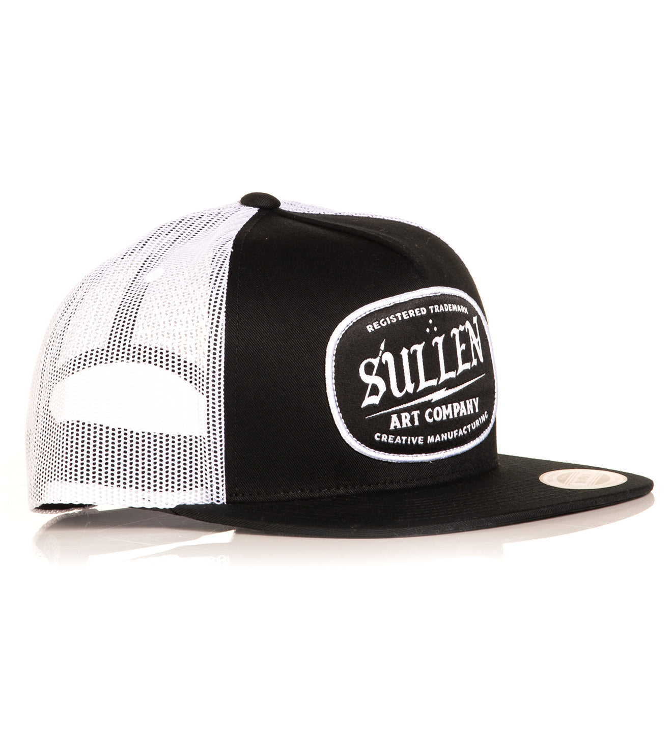 Supply Snapback Mesh Hat - Black/White